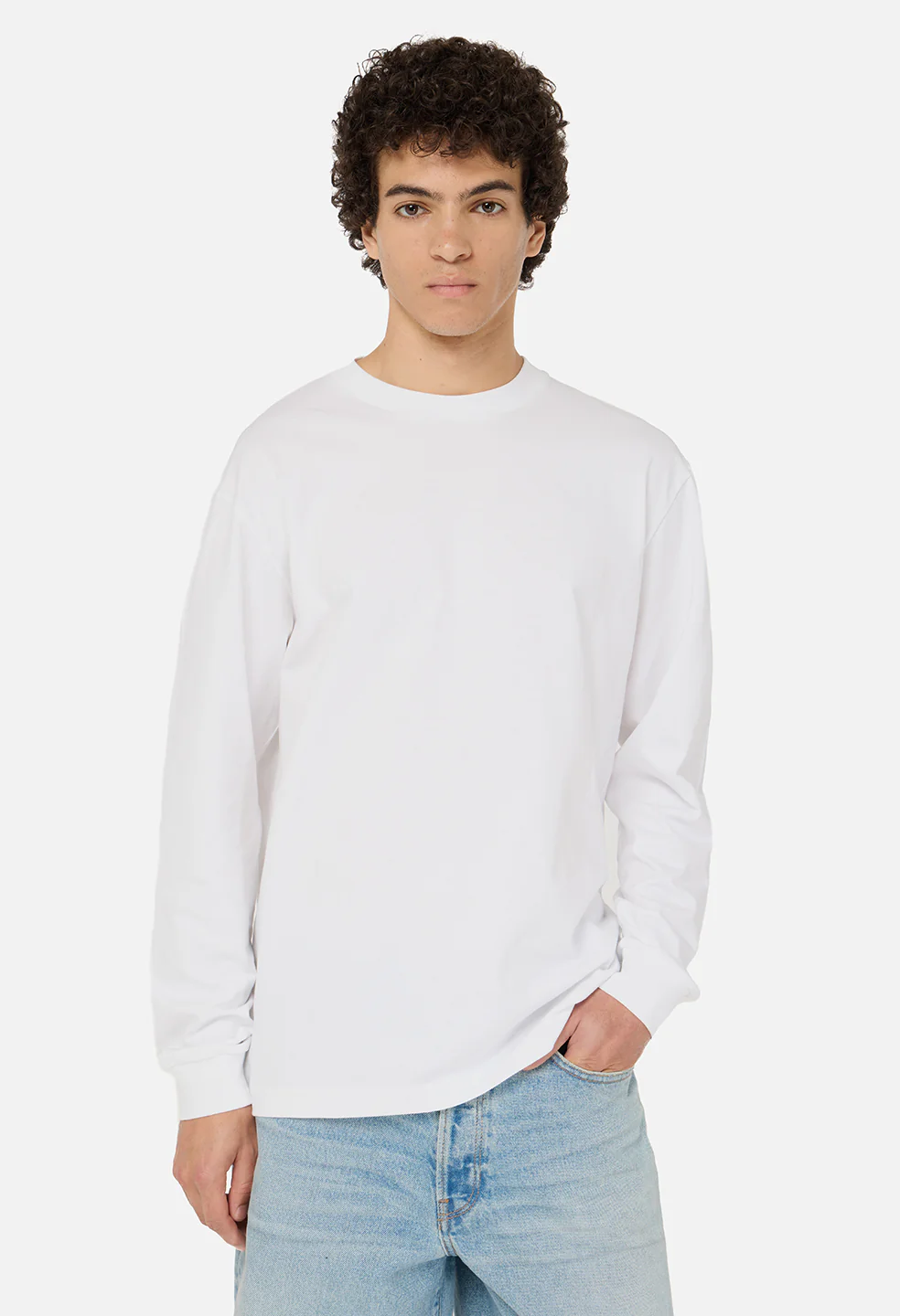 Core LS University Tee  / White - Image 6