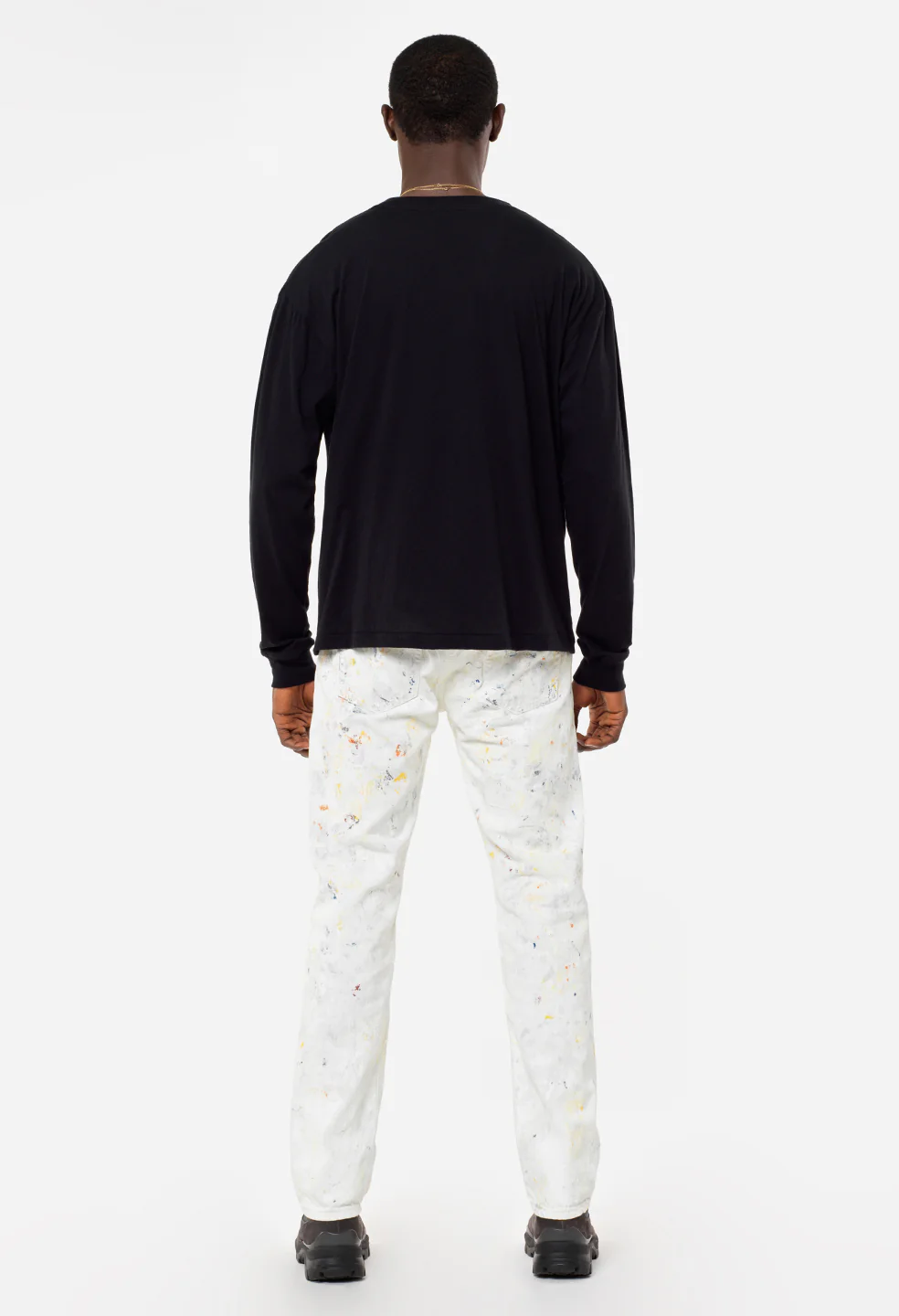 Cotton Cashmere Pullover / Black - Image 6