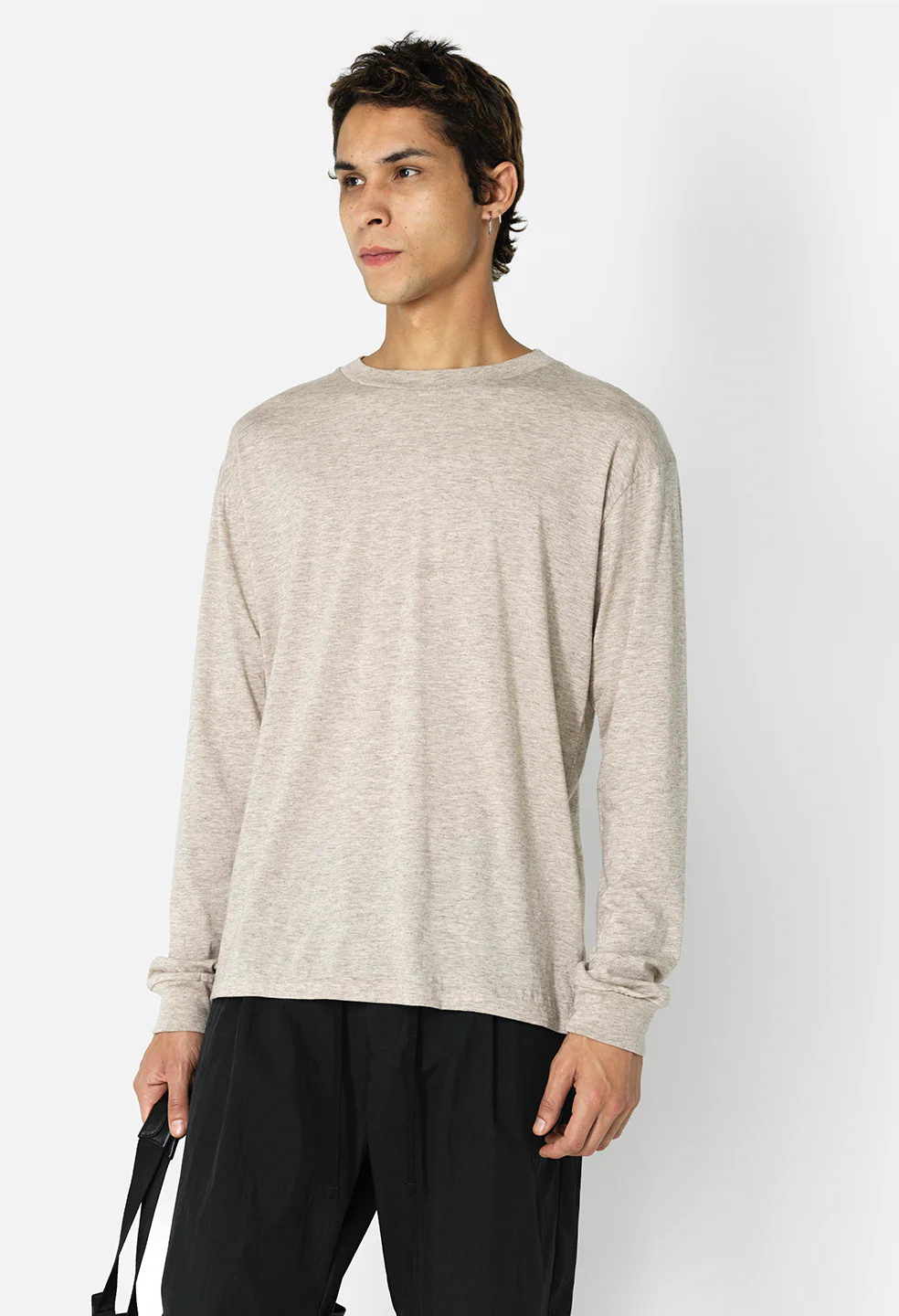 Cotton Cashmere Pullover / Tan - Image 2