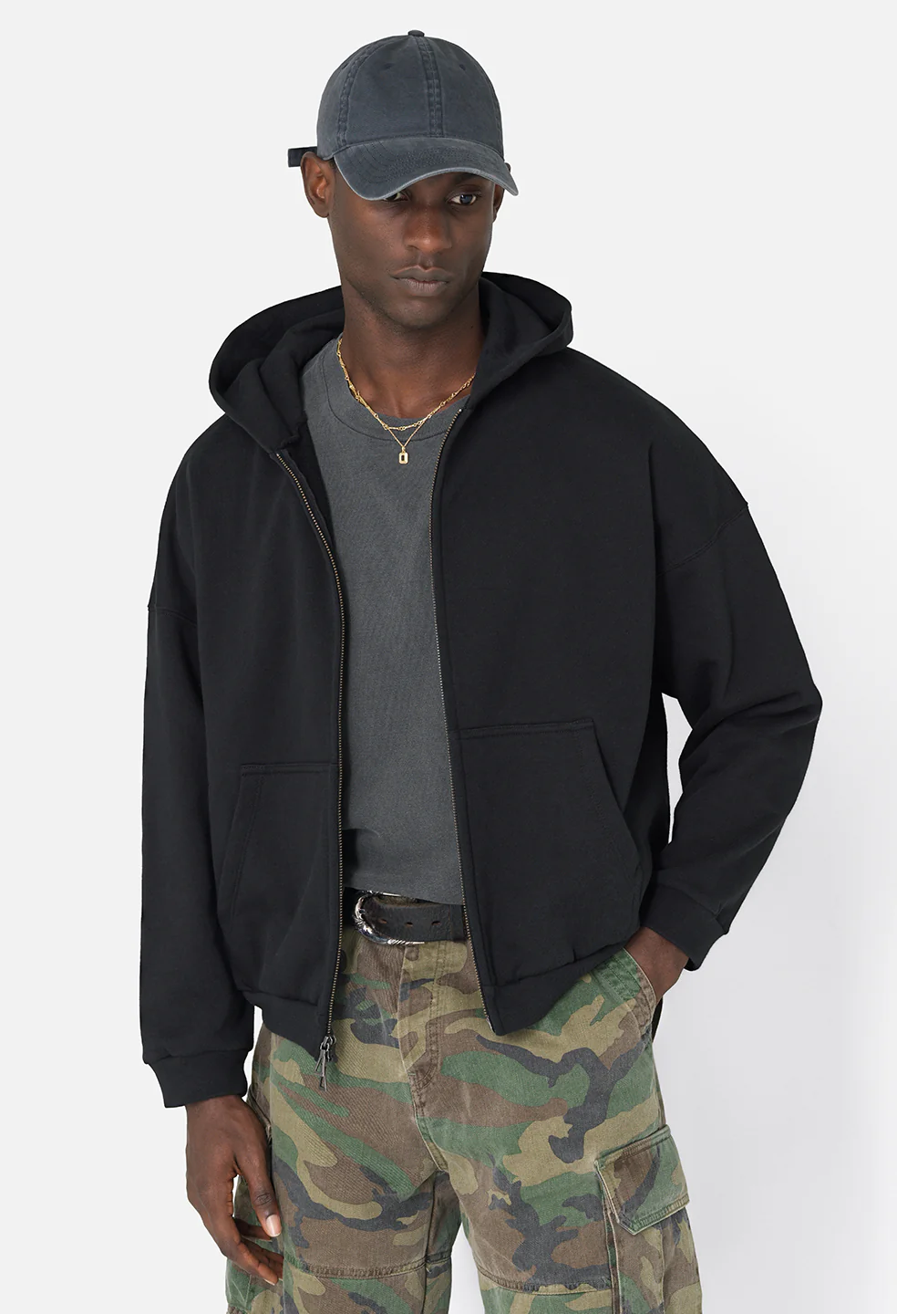 Frances Full Zip / Black - Image 2