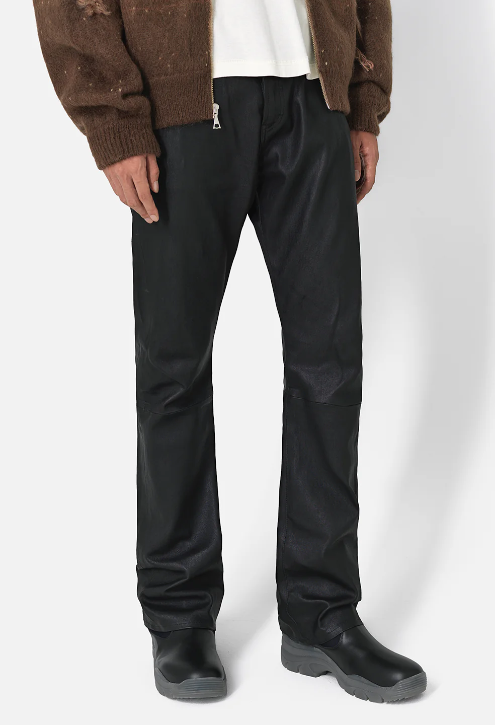Leather Caribou Bootcut / Black Plonge - Image 2