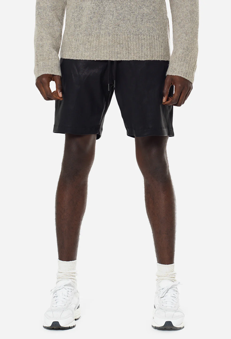 Leather LA Shorts / Black - Image 2