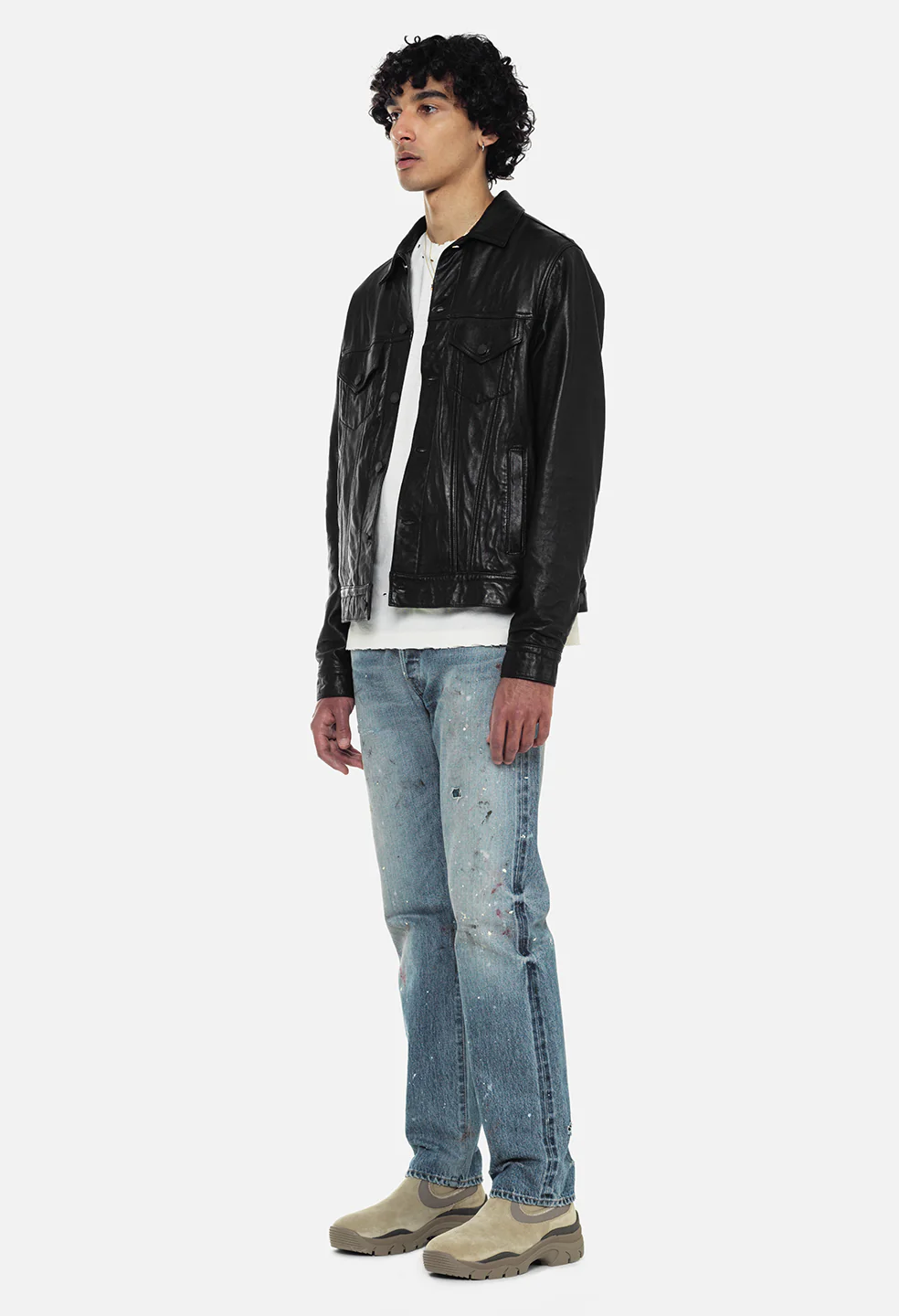 Leather Thumper Jacket Type III / Black - Image 4
