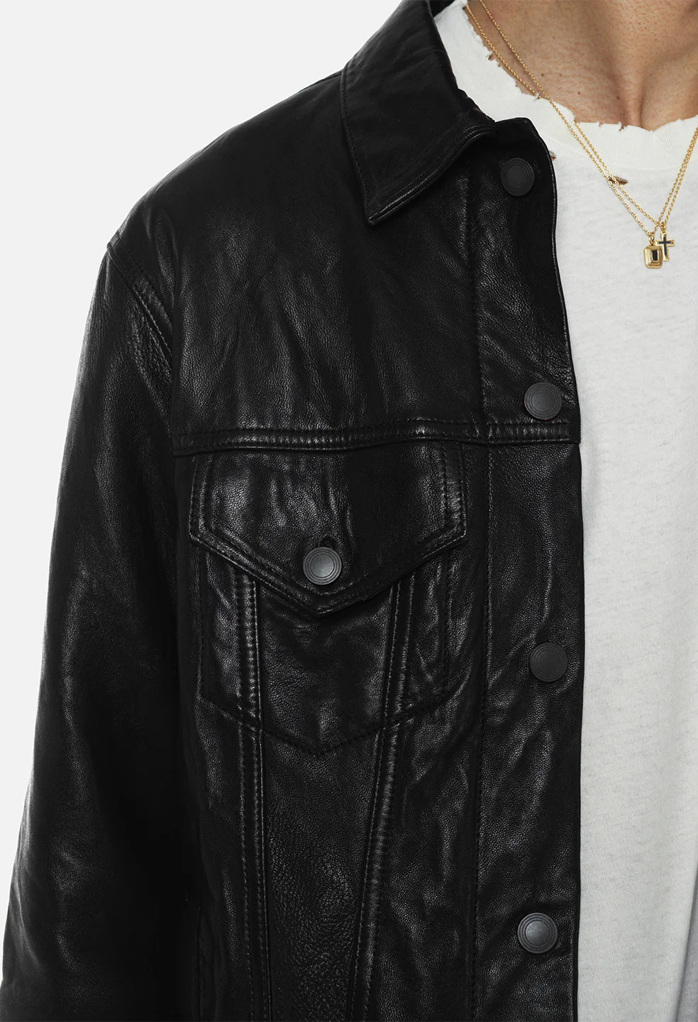 Leather Thumper Jacket Type III / Black - Image 9