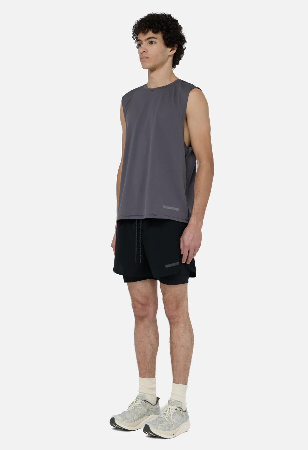 Pace Muscle Tee / Charcoal - Image 4