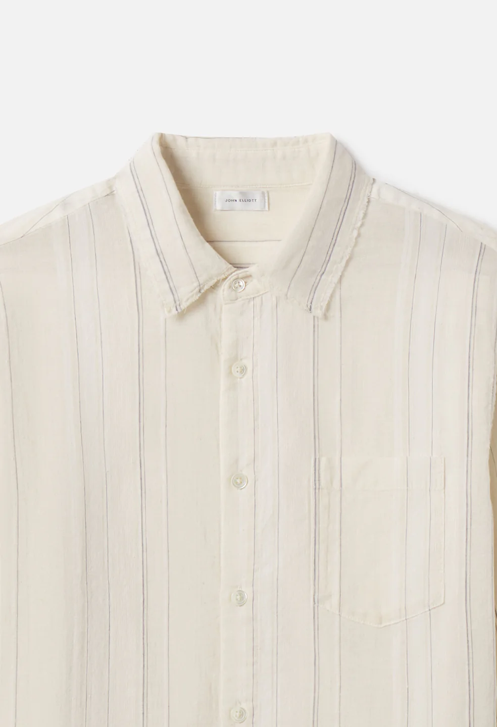 Raw Edge Cropped Cloak / Salt Stripe - Image 2