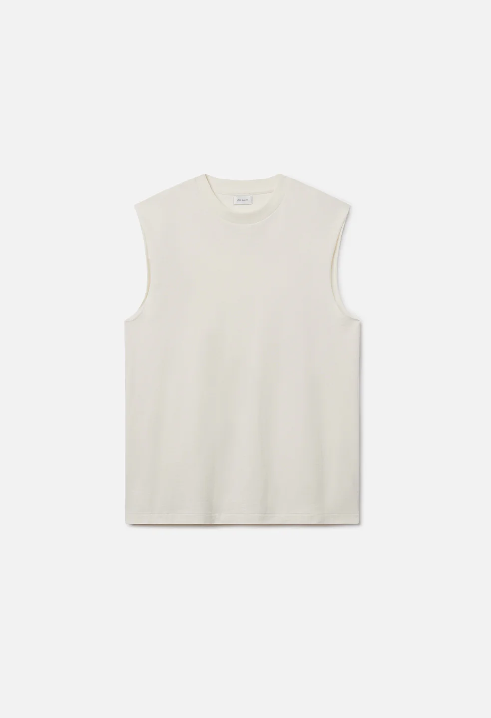 Recycled Cotton Campus Cut-Off Tee / Salt