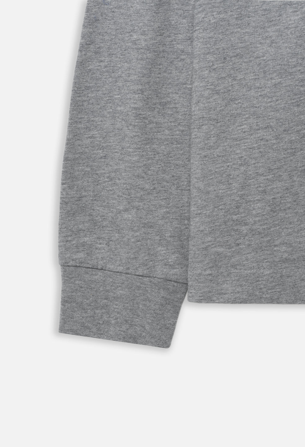 Recycled Cotton LS University Tee / Heather Grey - Image 8