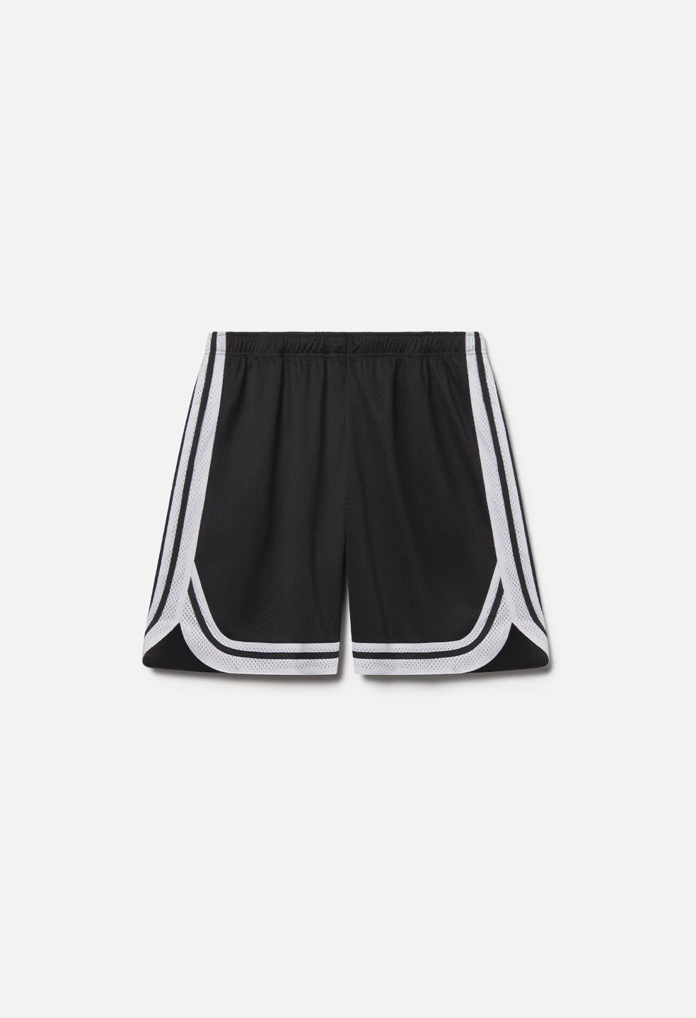 Shaolin Court Shorts / Black x White