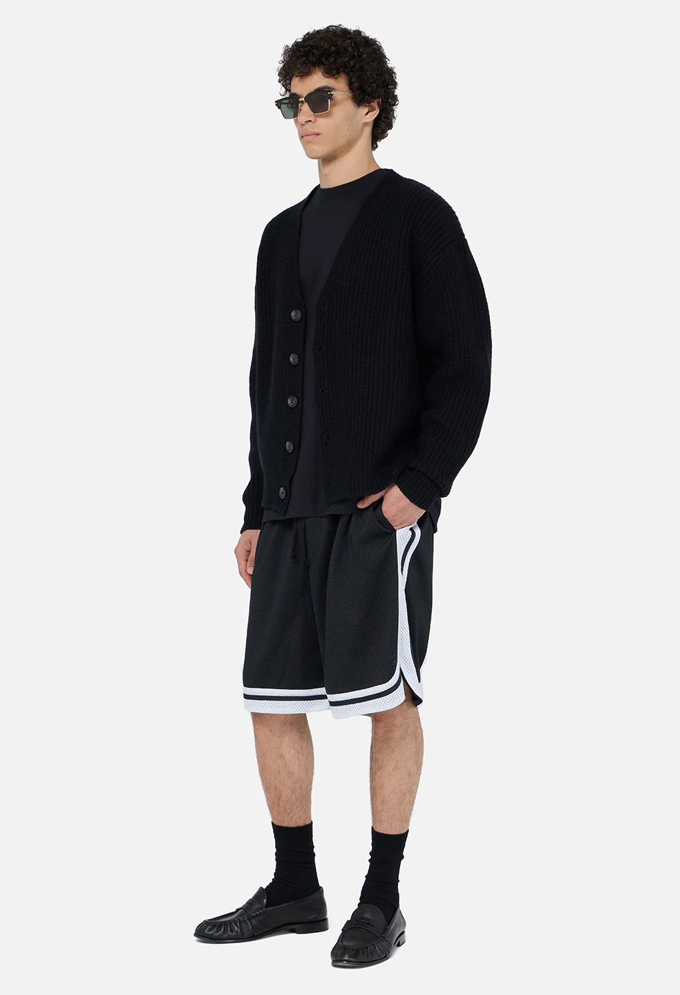 Shaolin Court Shorts / Black x White - Image 4