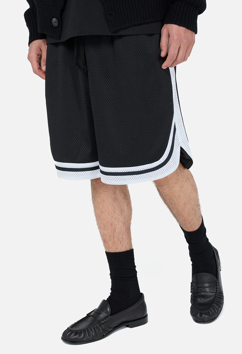 Shaolin Court Shorts / Black x White - Image 8