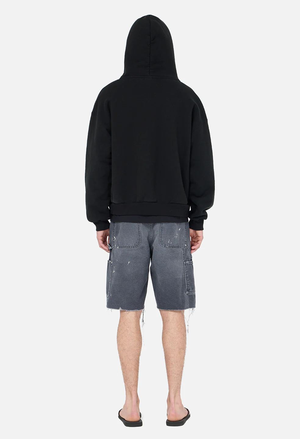 Silk Noil Full Zip / Black - Image 6