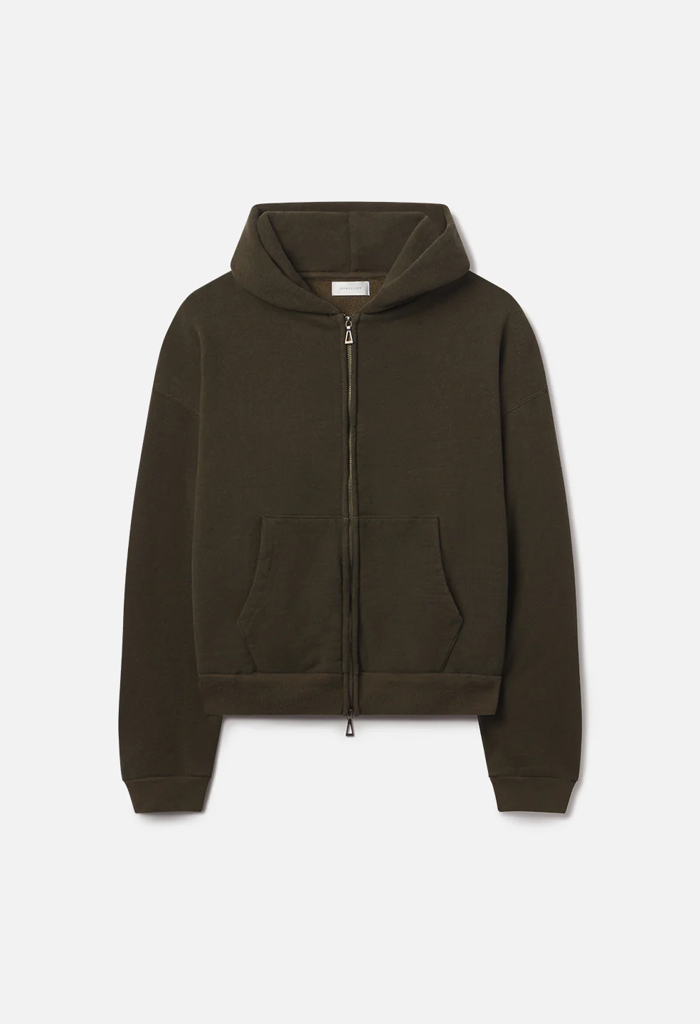 Silk Noil Full Zip / Olive