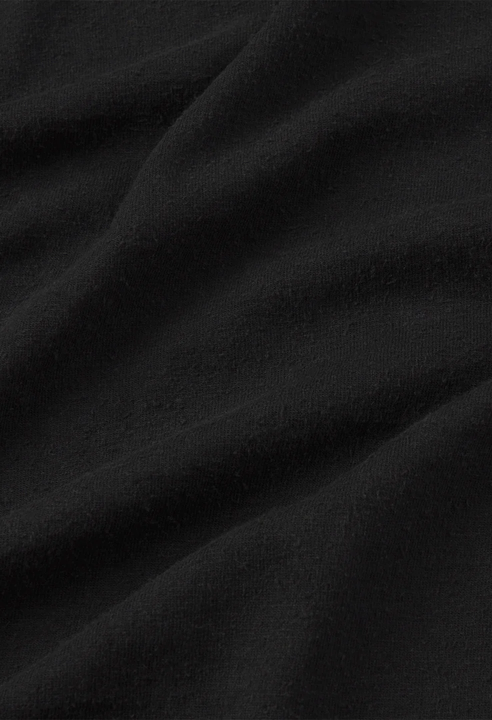 Silk Noil Riviera Cropped Tee / Black - Image 2