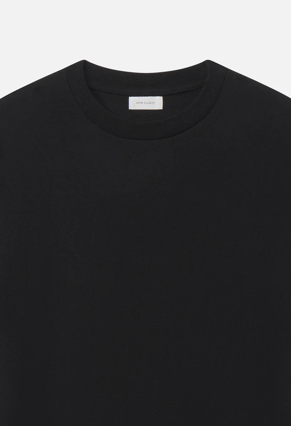 Silk Noil Riviera Cropped Tee / Black - Image 3