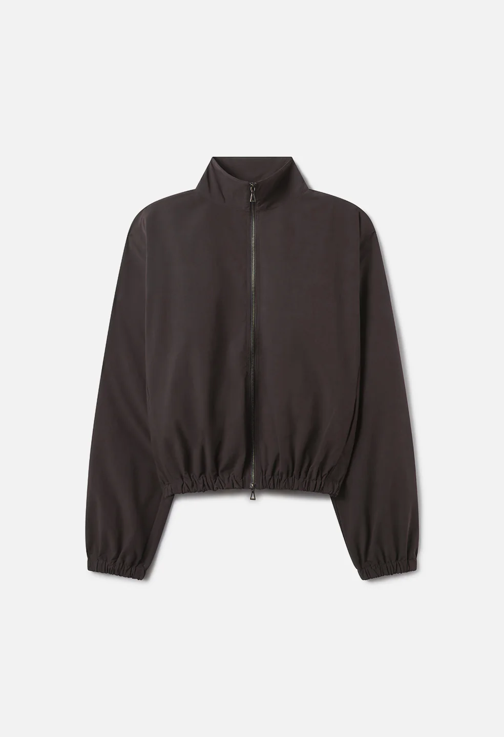 Vero Brushed Nylon Zip Jacket / Charcoal